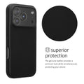iPhone 18 Pro / iPhone 17 Pro Genuine Leather Hard Phone Case