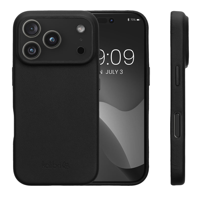 iPhone 18 Pro / iPhone 17 Pro Genuine Leather Hard Phone Case