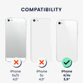 kwmobile Case compatible with Apple iPhone 4 / 4S - Soft Silicone Case - Cover suitable for wireless charging