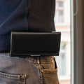 kwmobile Belt Pouch Case for Mobile Phones with Belt Clip - 16.2 x 8.5 cm Belt Case with Belt Loop