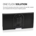 kwmobile Belt Pouch Case for Mobile Phones with Belt Clip - 16.2 x 8.5 cm Belt Case with Belt Loop