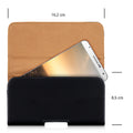 kwmobile Belt Pouch Case for Mobile Phones with Belt Clip - 16.2 x 8.5 cm Belt Case with Belt Loop