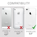 kwmobile Protective Case compatible with Apple iPhone 4 / 4S - Phone Cover - Phone Case - Cover Case