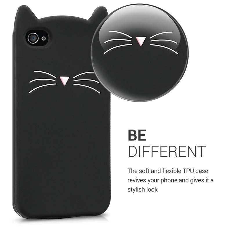 kwmobile Protective Case compatible with Apple iPhone 4 / 4S - Phone Cover - Phone Case - Cover Case
