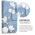 kwmobile Wallet Case compatible with Apple iPhone 4 / 4S - Cover with Stand and Card Slots
