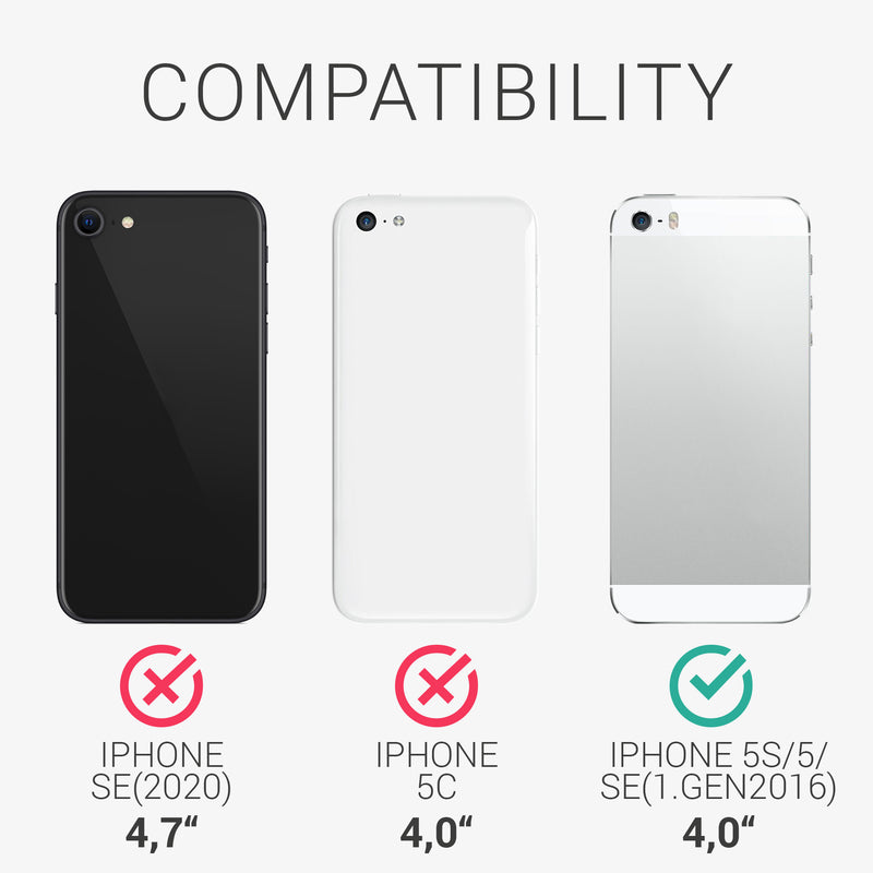 Flip Cover compatible with Apple iPhone SE (1st Gen 2016) / iPhone 5 / iPhone 5S