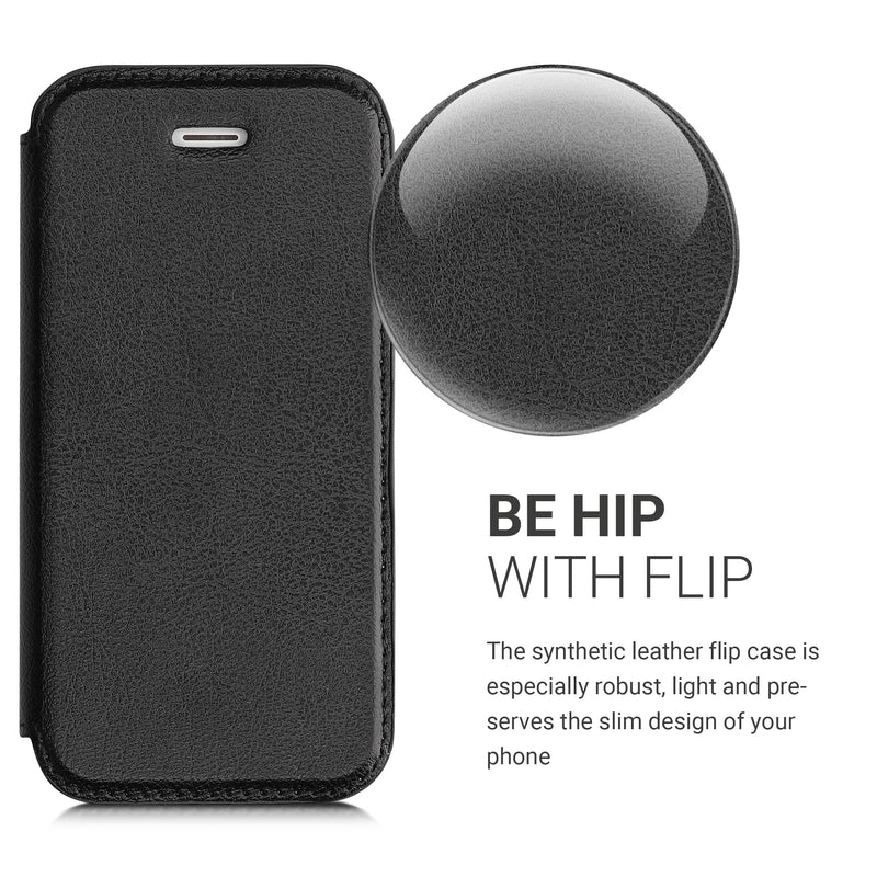 Flip Cover compatible with Apple iPhone SE (1st Gen 2016) / iPhone 5 / iPhone 5S