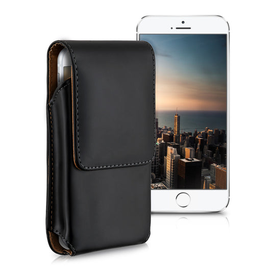 kwmobile Belt Pouch Case for Mobile Phones with Belt Clip - 13.5 x 6.9 cm Belt Case with Belt Loop