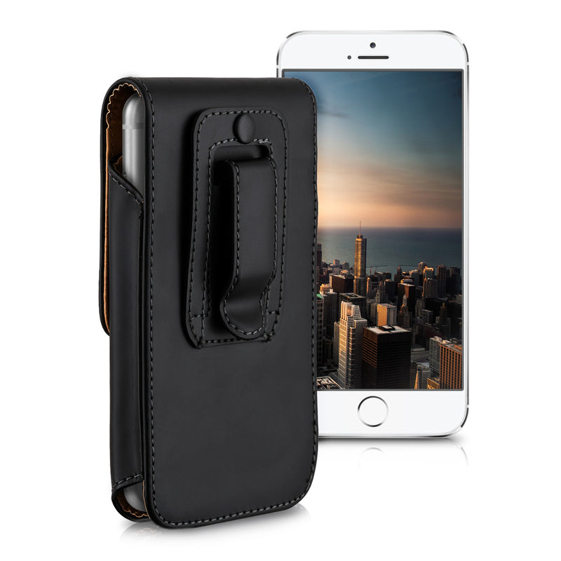 kwmobile Belt Pouch Case for Mobile Phones with Belt Clip - 13.5 x 6.9 cm Belt Case with Belt Loop