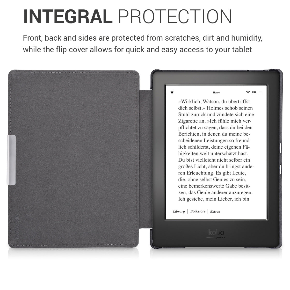 Kobo Aura H2O Edition 1 Faux Leather eReader Flip Case