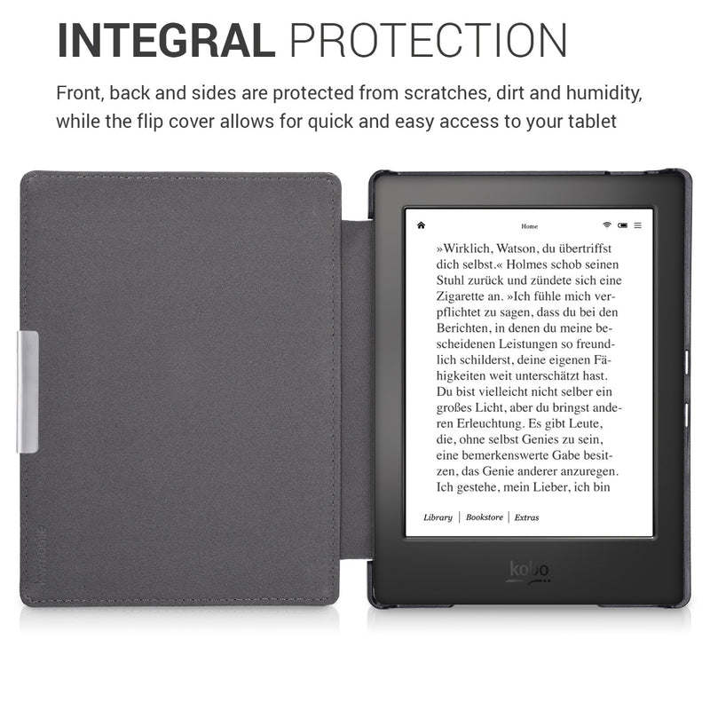 Kobo Aura H2O Edition 1 Faux Leather eReader Flip Case