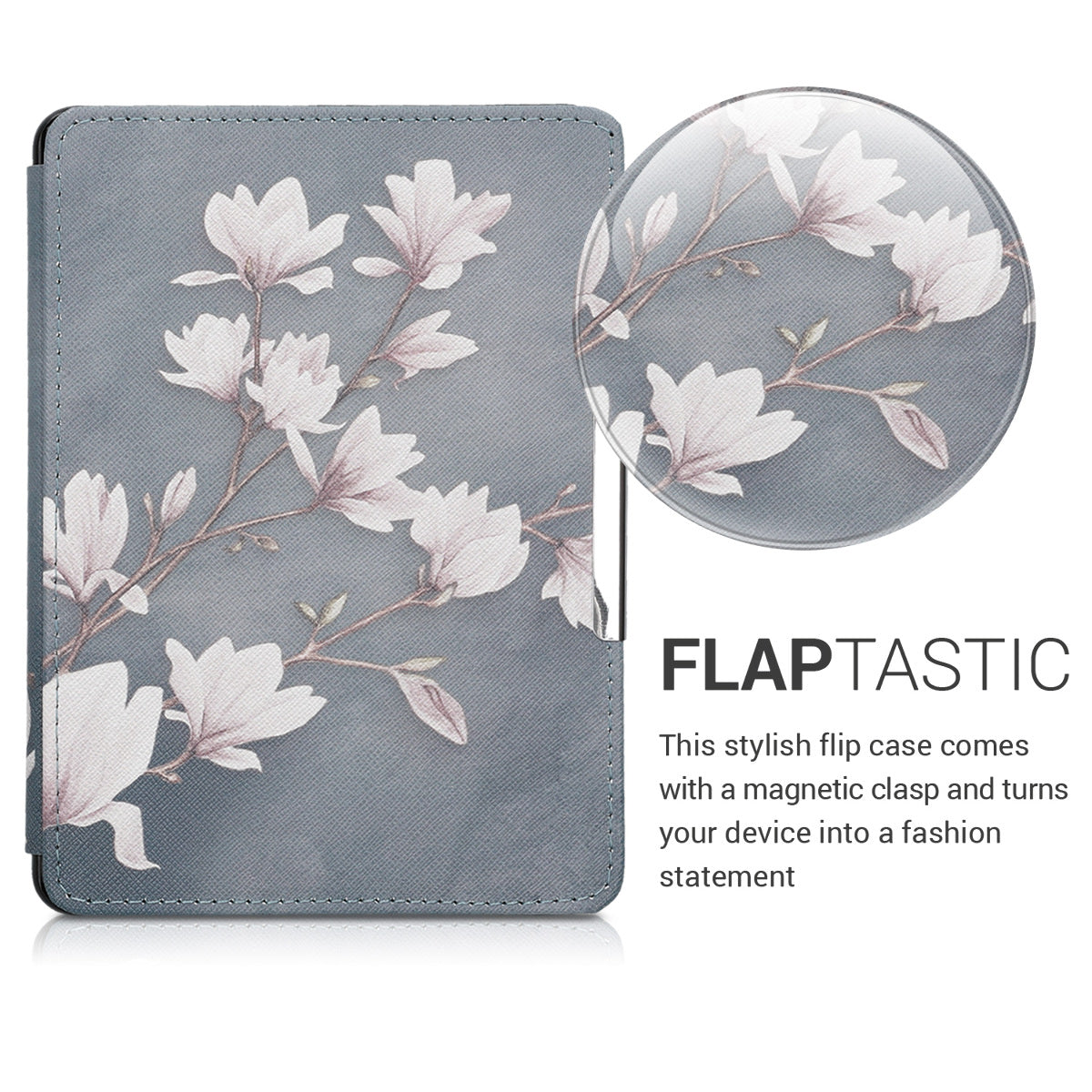 kwmobile Case for Amazon Kindle Paperwhite - eReader Flip Cover with Auto Sleep Function