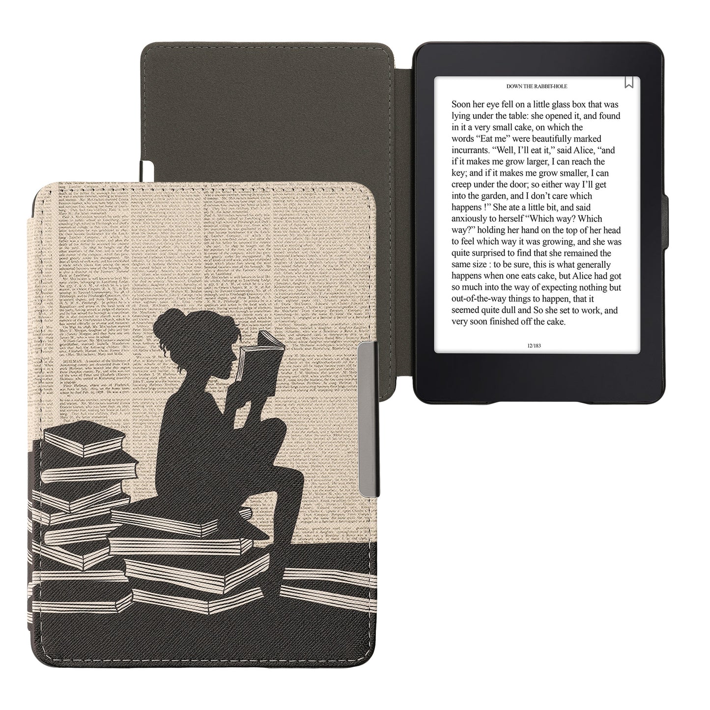 kwmobile Case for Amazon Kindle Paperwhite - eReader Flip Cover with Auto Sleep Function