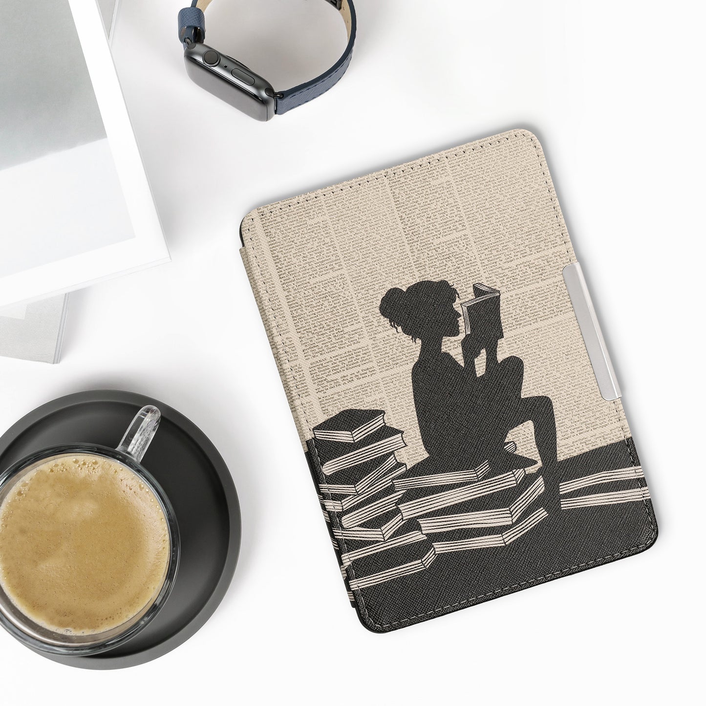 kwmobile Case for Amazon Kindle Paperwhite - eReader Flip Cover with Auto Sleep Function