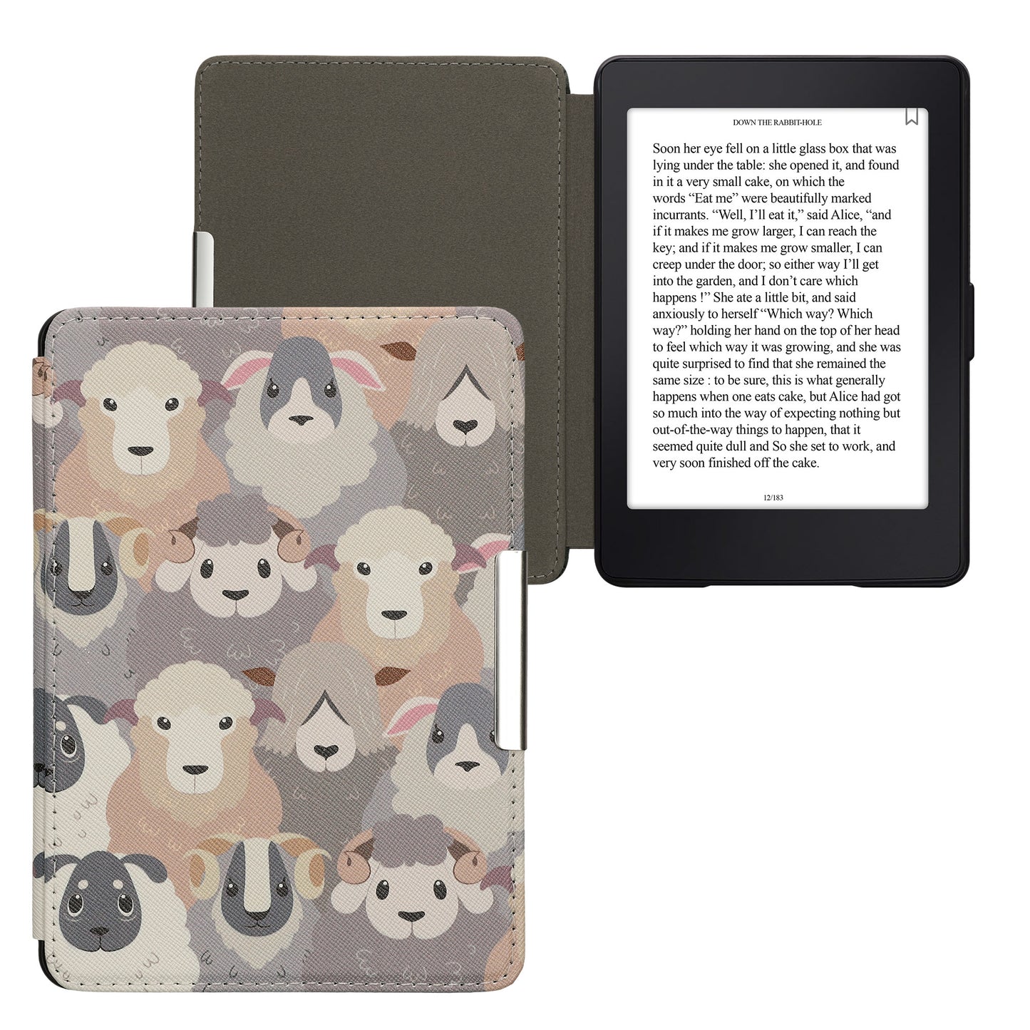 kwmobile Case for Amazon Kindle Paperwhite - eReader Flip Cover with Auto Sleep Function