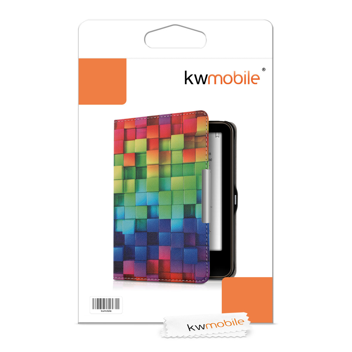 kwmobile Case for Tolino Vision 1 / 2 / 3 / 4 HD - eReader Flip Case with Auto Sleep Function