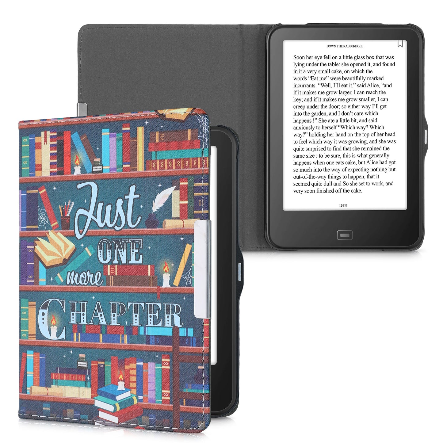 kwmobile Case for Tolino Vision 1 / 2 / 3 / 4 HD - eReader Flip Case with Auto Sleep Function
