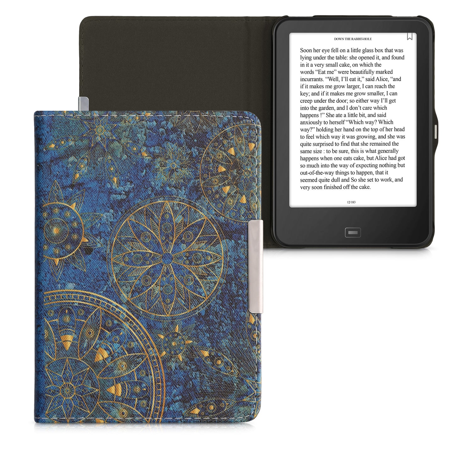 kwmobile Case for Tolino Vision 1 / 2 / 3 / 4 HD - eReader Flip Case with Auto Sleep Function