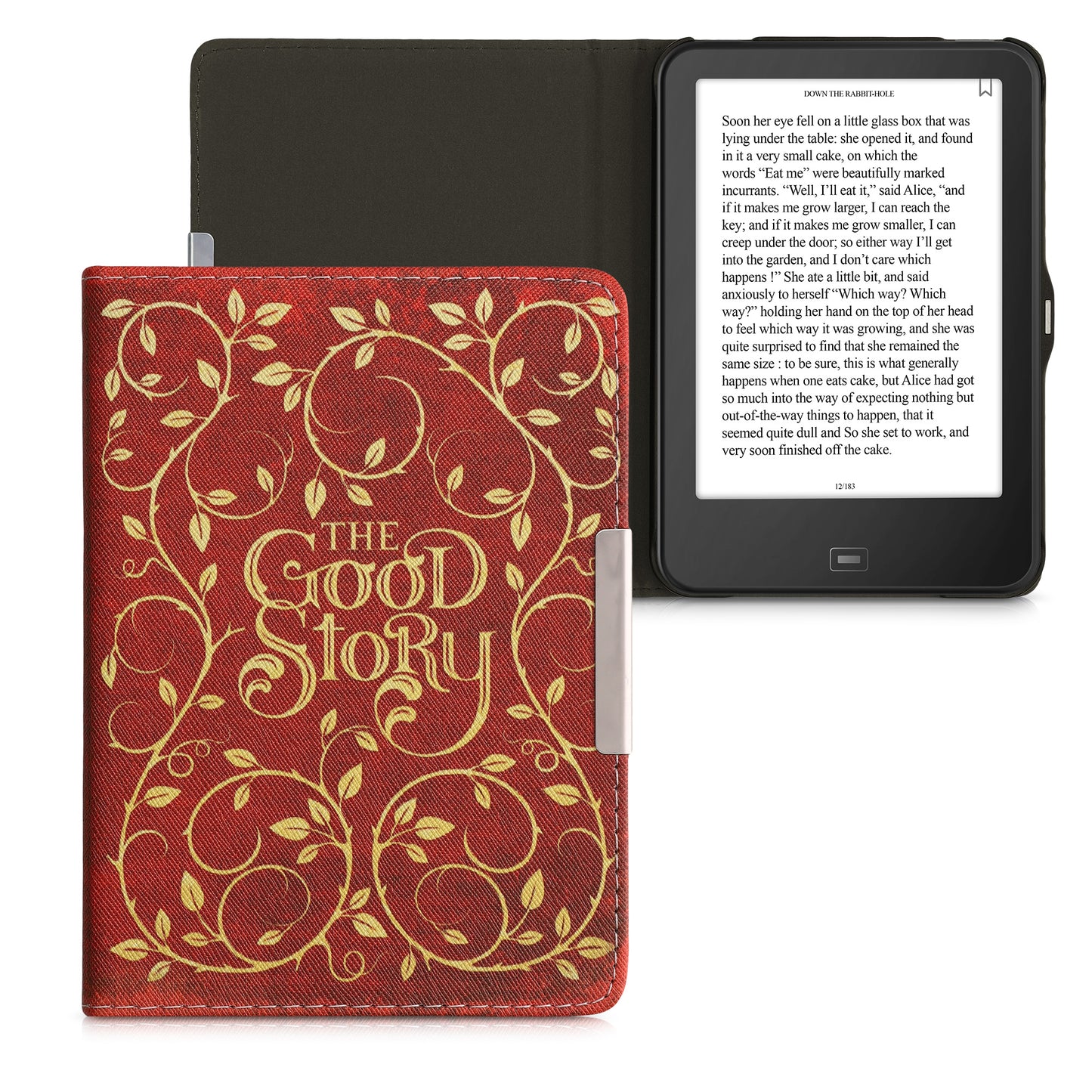 kwmobile Case for Tolino Vision 1 / 2 / 3 / 4 HD - eReader Flip Case with Auto Sleep Function