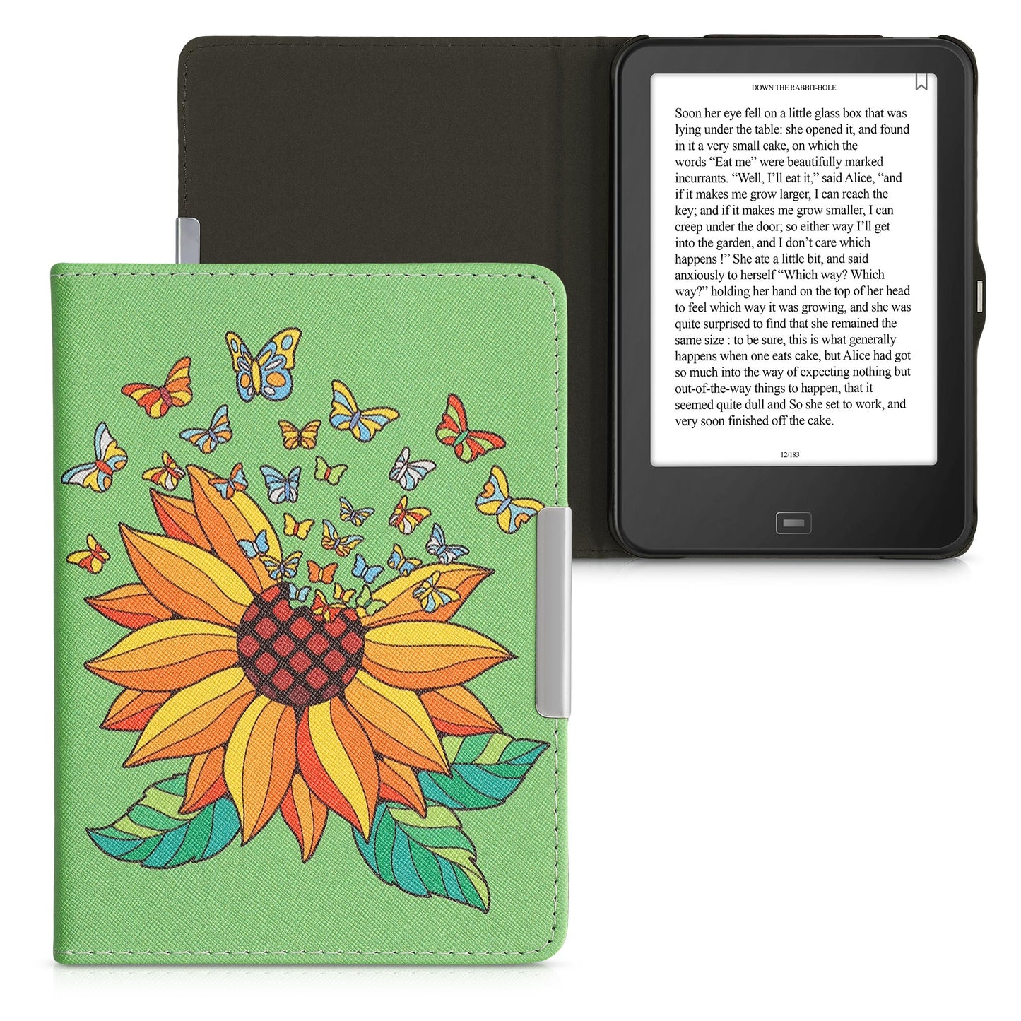 kwmobile Case for Tolino Vision 1 / 2 / 3 / 4 HD - eReader Flip Case with Auto Sleep Function