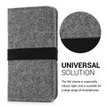 kwmobile Pouch for Smartphones Protective Pouch 16.0 x 8.0 cm Inner Dimensions