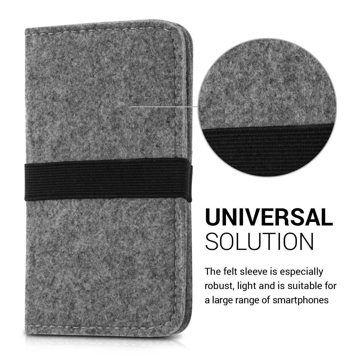 kwmobile Pouch for Smartphones Protective Pouch 16.0 x 8.0 cm Inner Dimensions