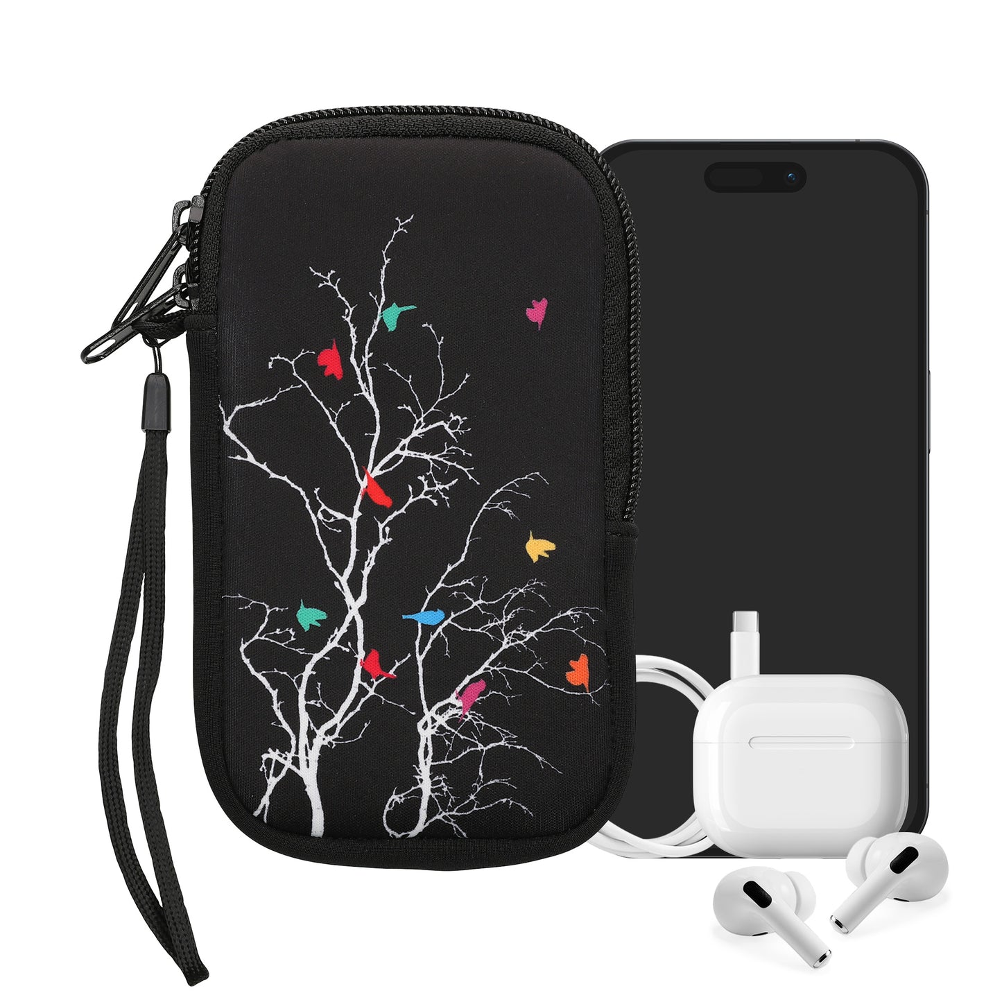 Phone Pouch for Smartphones 15.2 x 8.3 cm