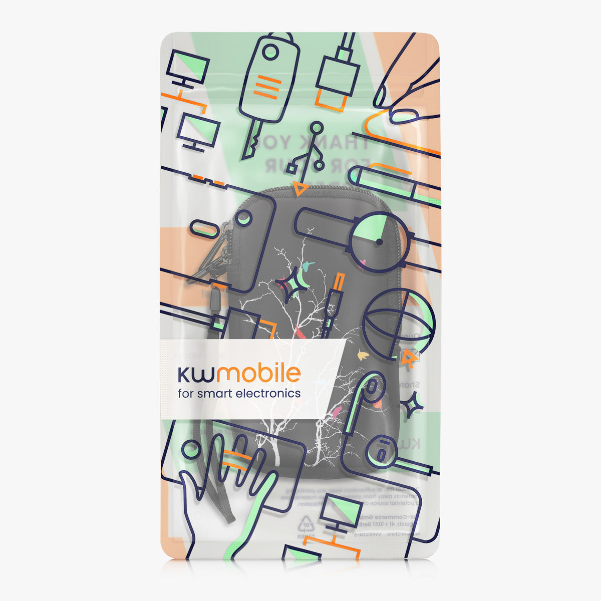 Phone Pouch for Smartphones 15.2 x 8.3 cm