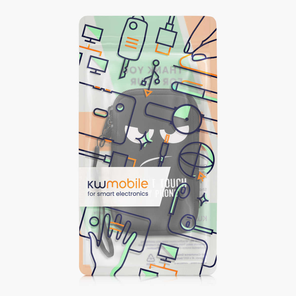 Phone Pouch for Smartphones 15.2 x 8.3 cm
