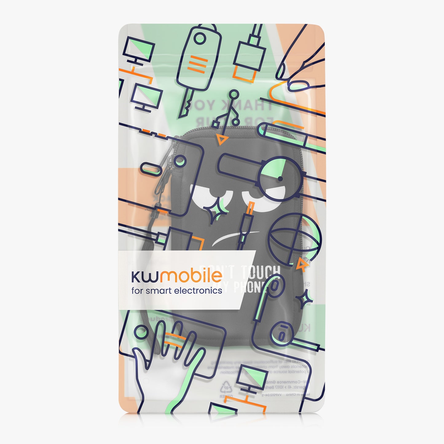 Phone Pouch for Smartphones 15.2 x 8.3 cm