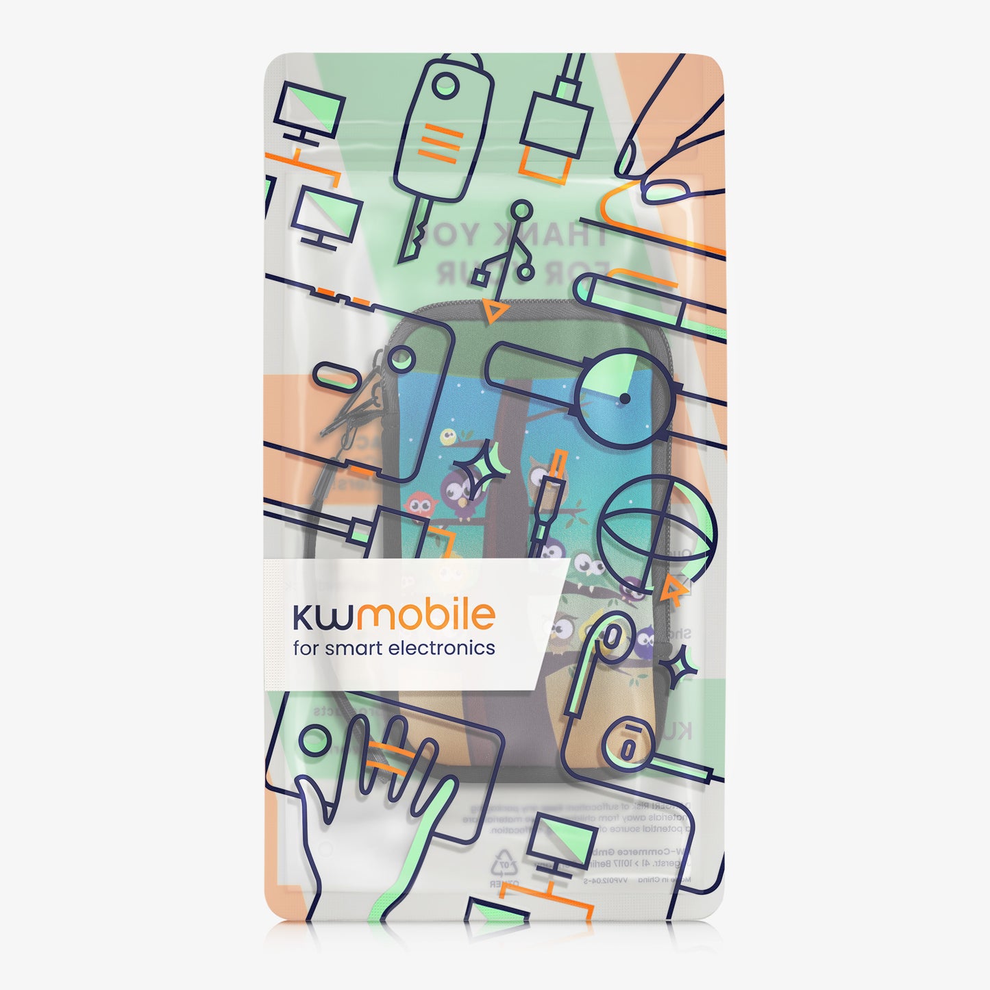 Phone Pouch for Smartphones 15.2 x 8.3 cm
