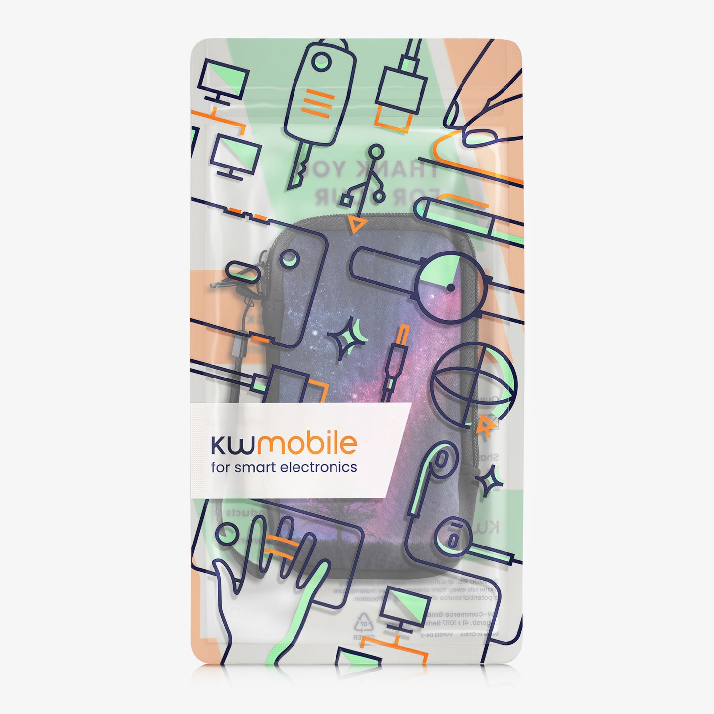 Phone Pouch for Smartphones 15.2 x 8.3 cm