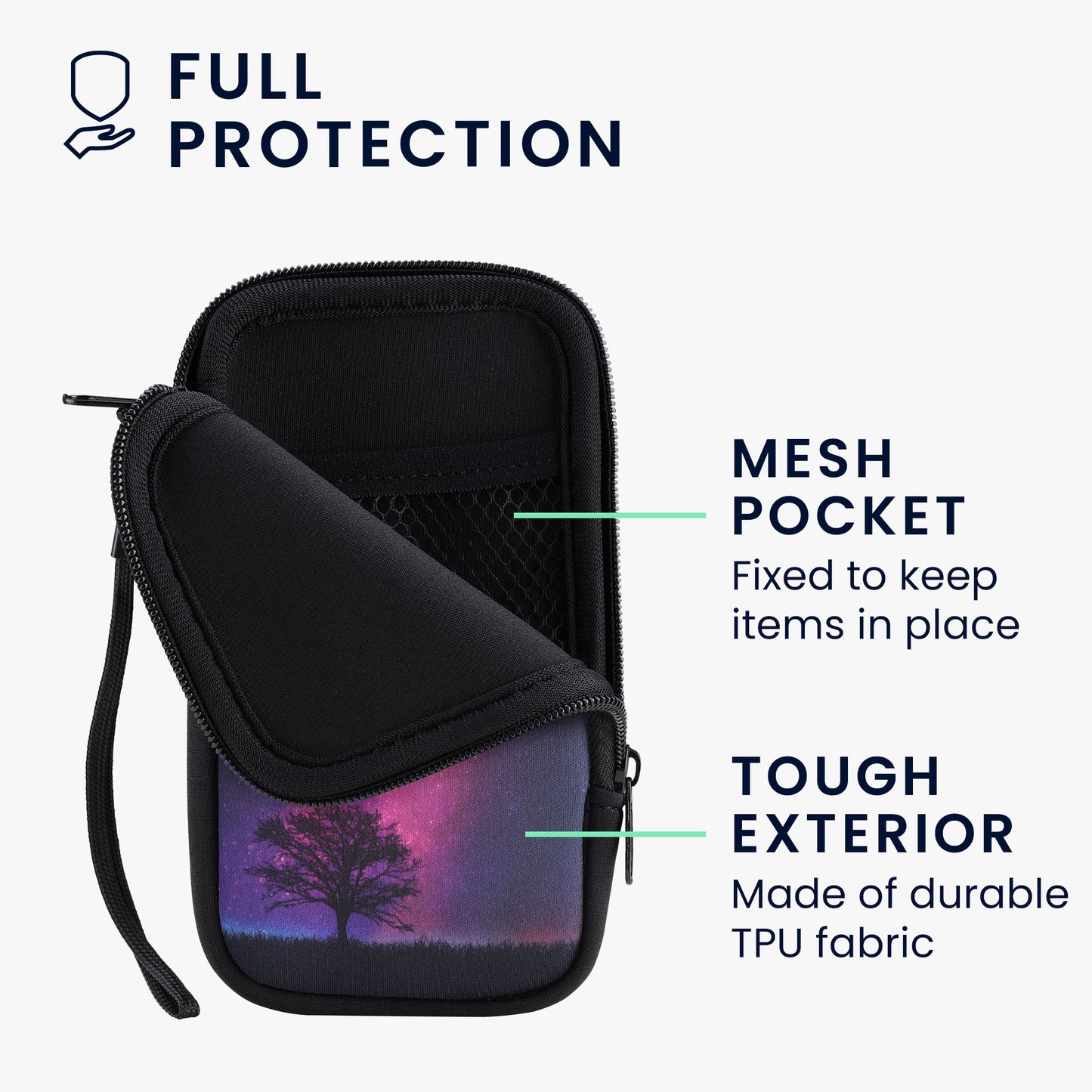 Phone Pouch for Smartphones 15.2 x 8.3 cm