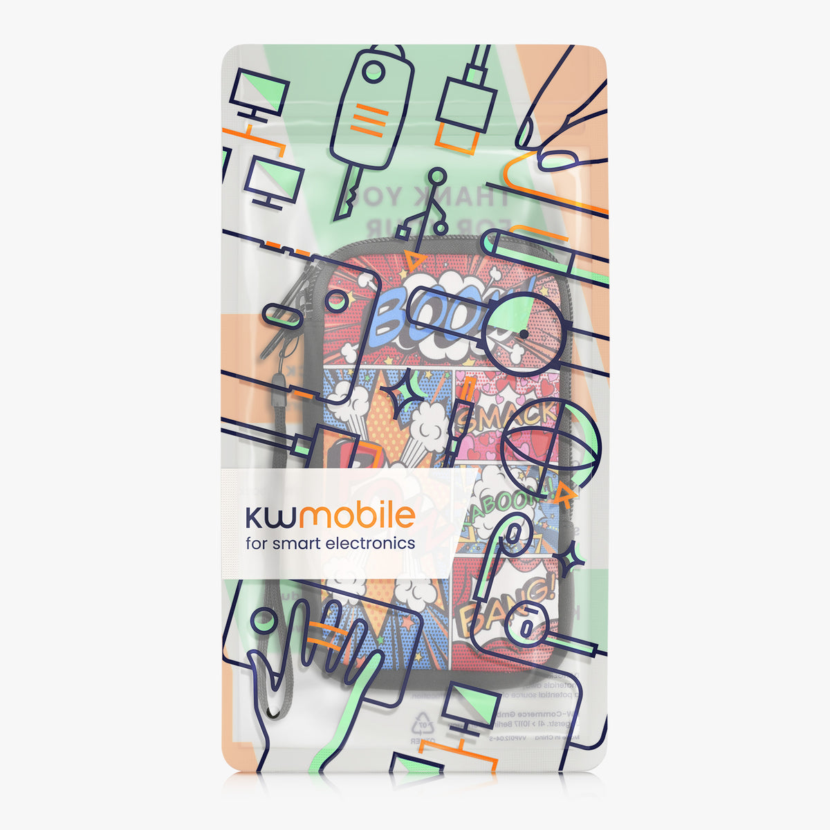 Phone Pouch for Smartphones 15.2 x 8.3 cm
