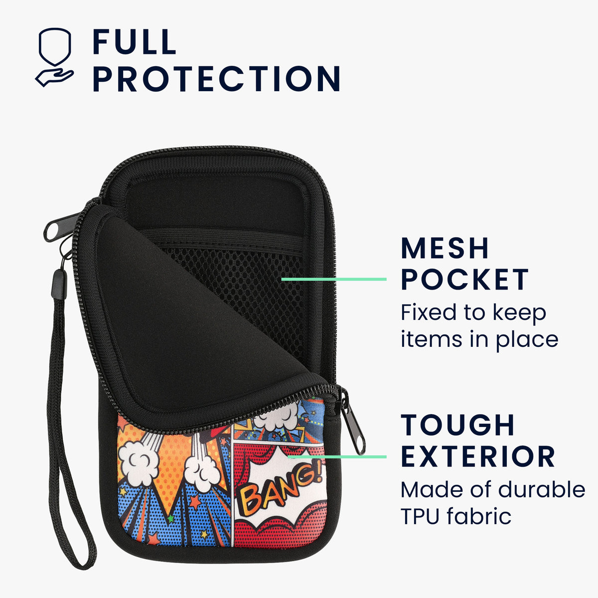 Phone Pouch for Smartphones 15.2 x 8.3 cm