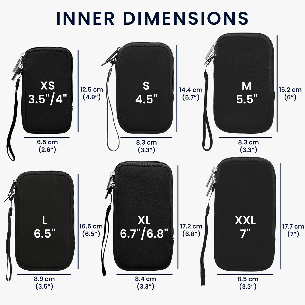 Phone Pouch for Smartphones 15.2 x 8.3 cm