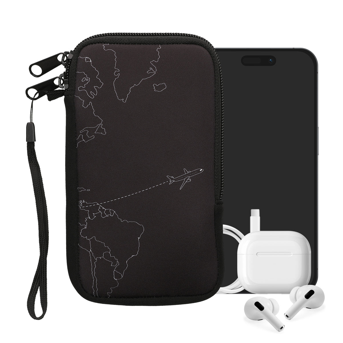 Phone Pouch for Smartphones 15.2 x 8.3 cm