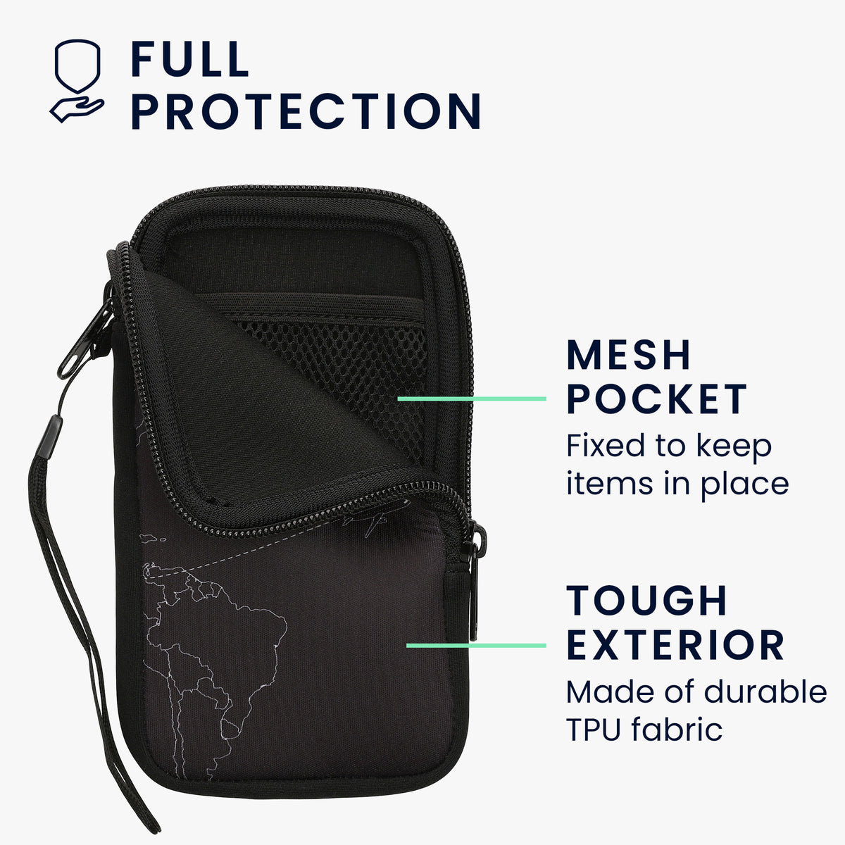 Phone Pouch for Smartphones 15.2 x 8.3 cm