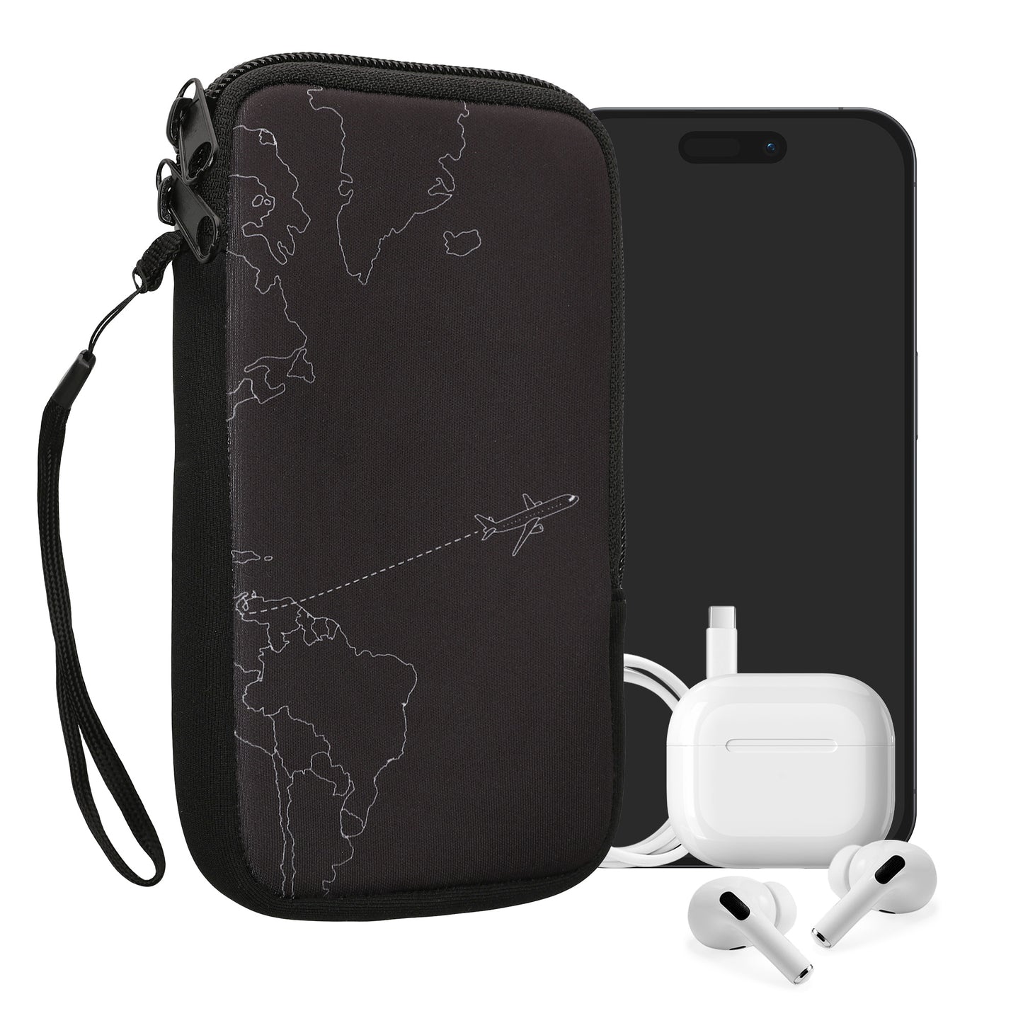 Phone Pouch for Smartphones 15.2 x 8.3 cm