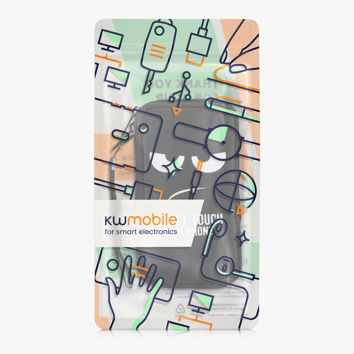 Phone Pouch for Smartphones 15.2 x 8.3 cm