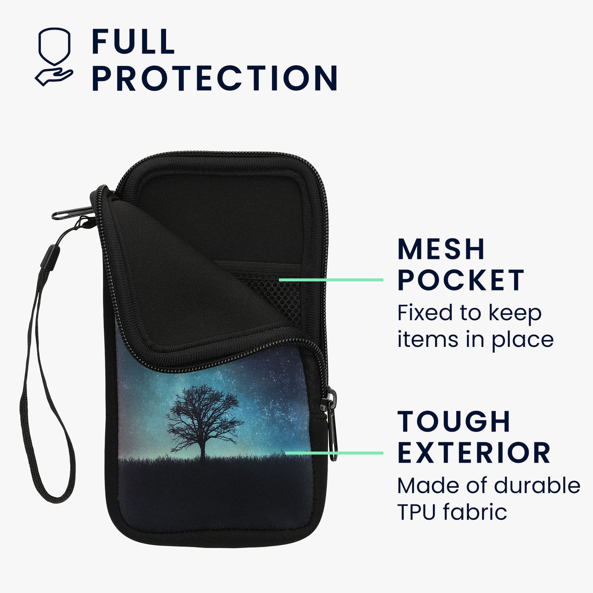 Phone Pouch for Smartphones 15.2 x 8.3 cm