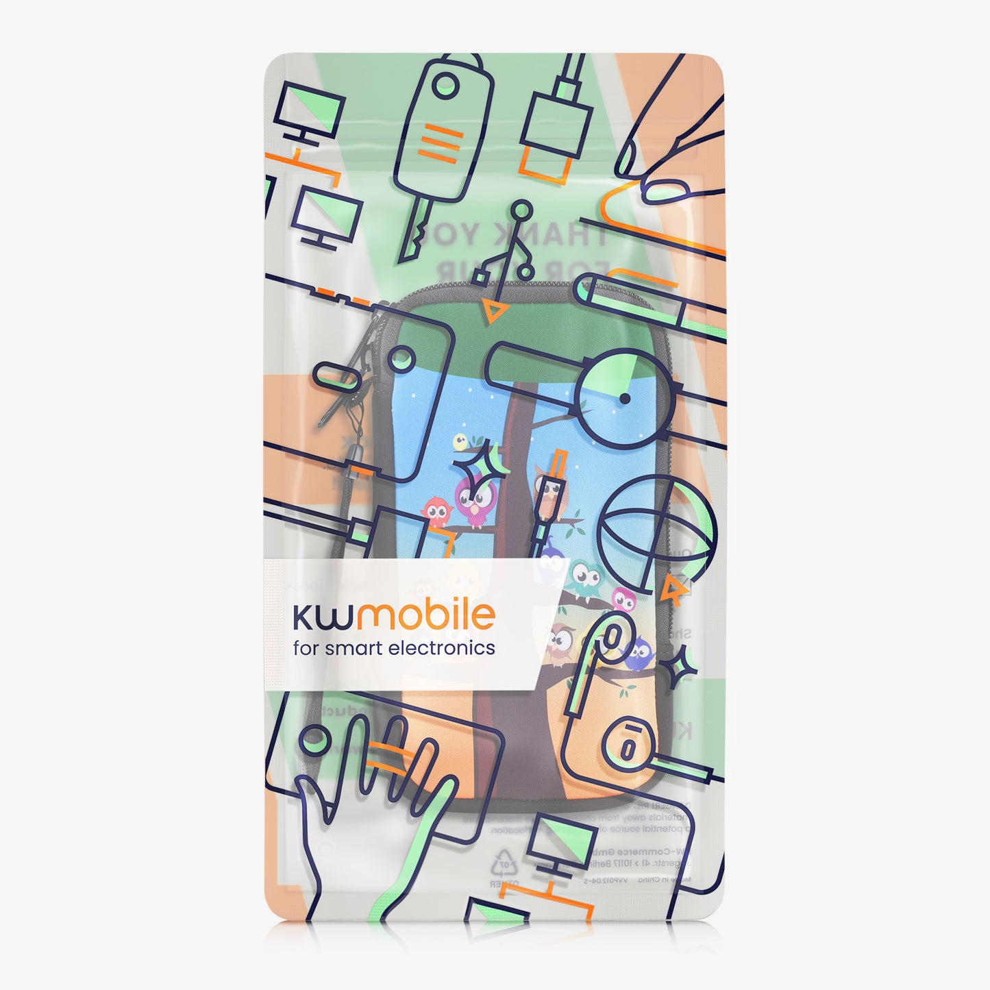 Phone Pouch for Smartphones 15.2 x 8.3 cm