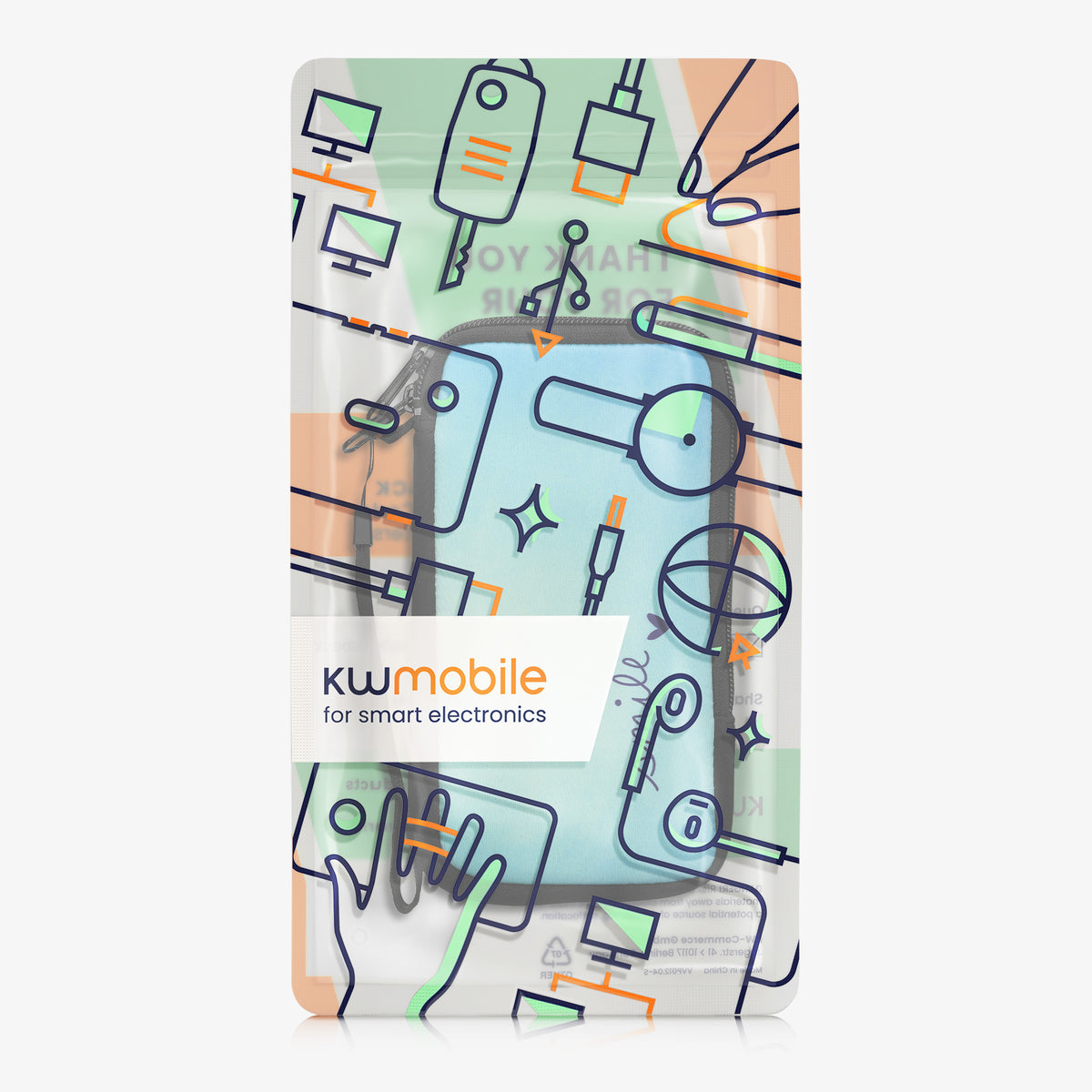 Phone Pouch for Smartphones 15.2 x 8.3 cm