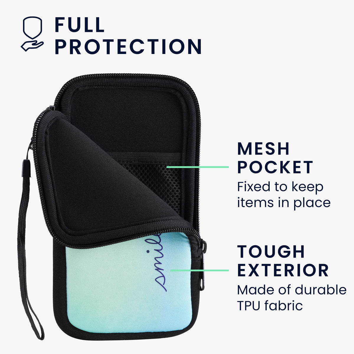 Phone Pouch for Smartphones 15.2 x 8.3 cm