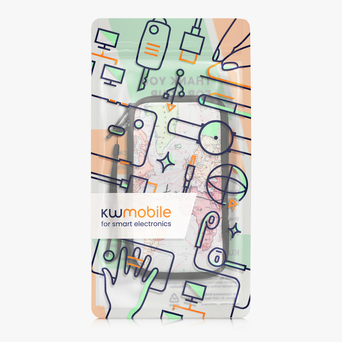 Phone Pouch for Smartphones 15.2 x 8.3 cm