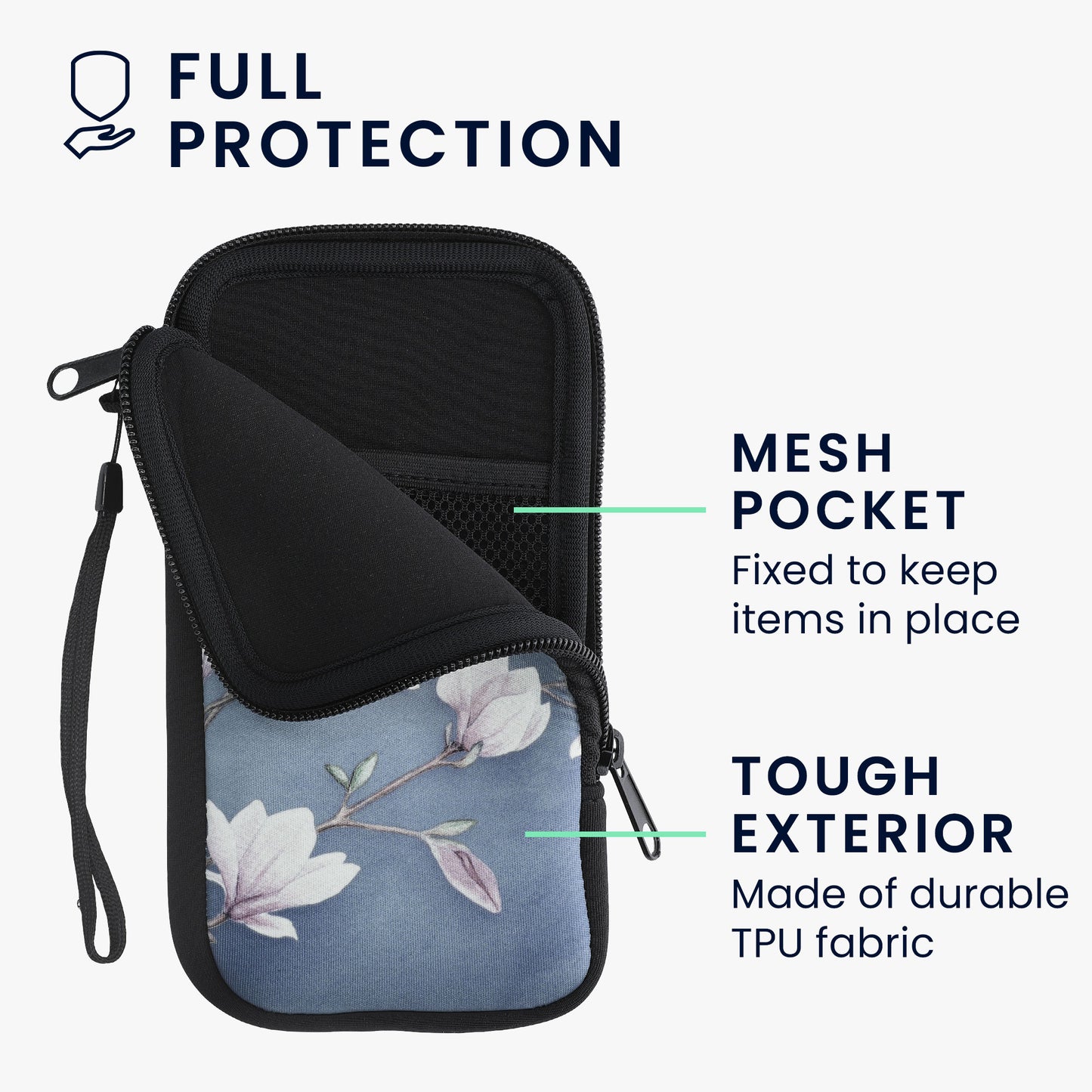 Phone Pouch for Smartphones 15.2 x 8.3 cm