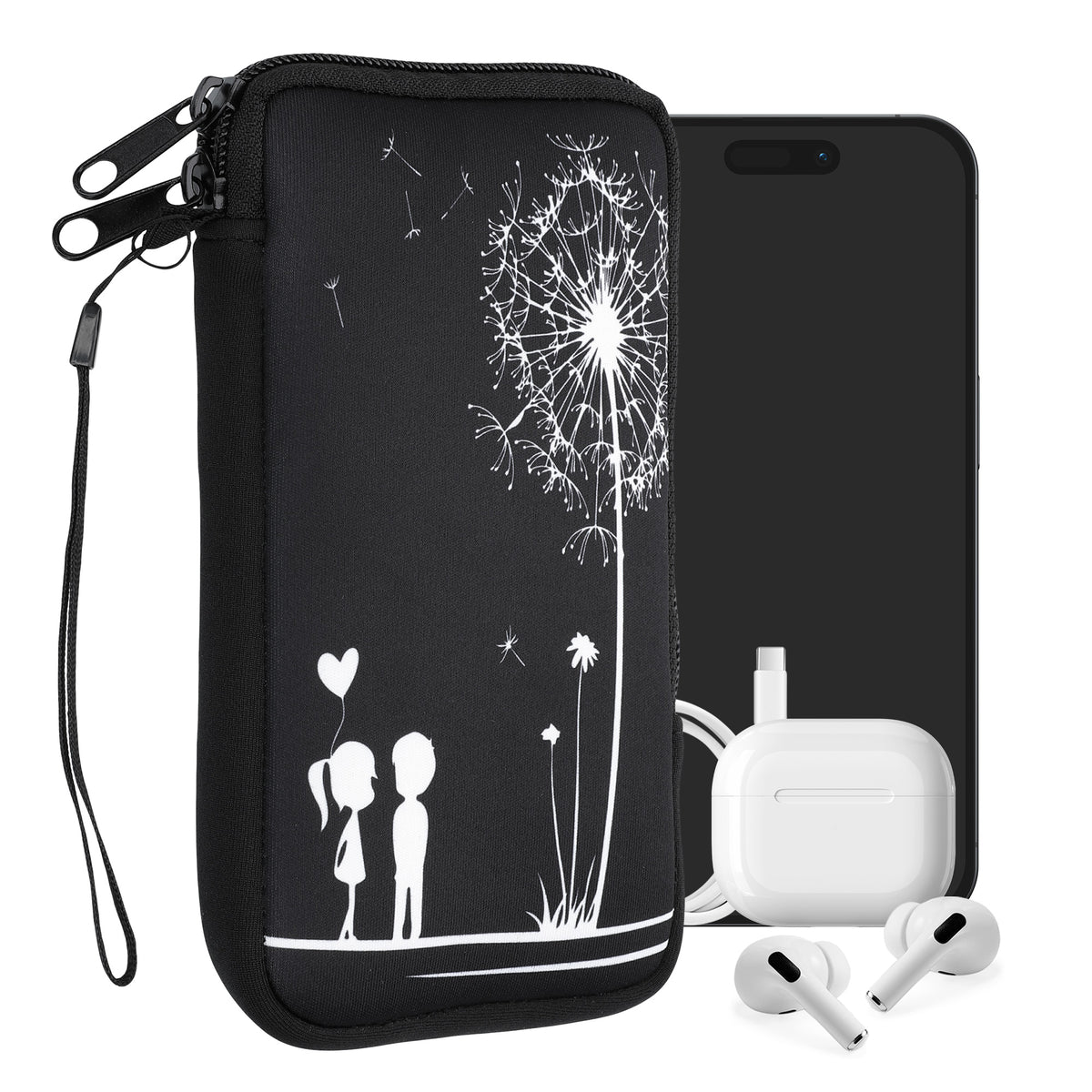 Phone Pouch for Smartphones 15.2 x 8.3 cm