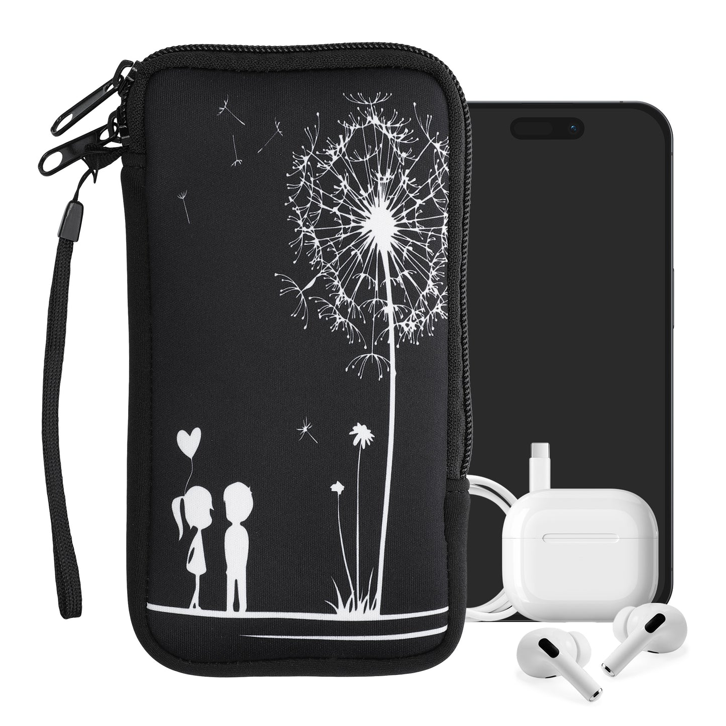 Phone Pouch for Smartphones 15.2 x 8.3 cm