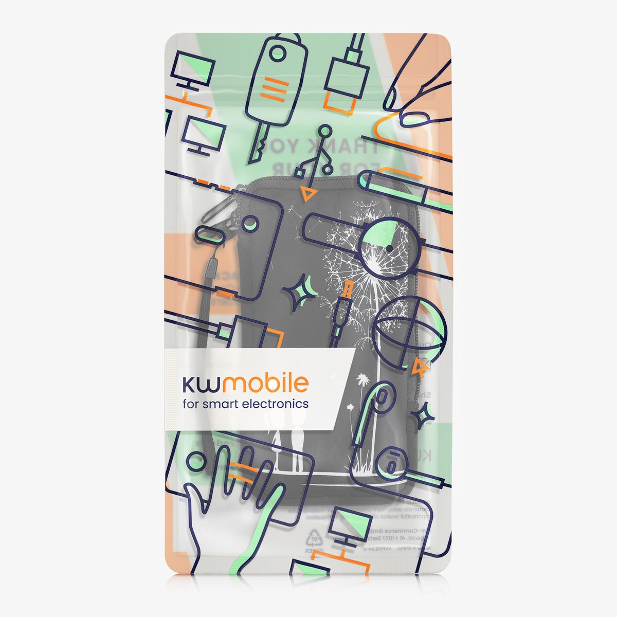 Phone Pouch for Smartphones 15.2 x 8.3 cm