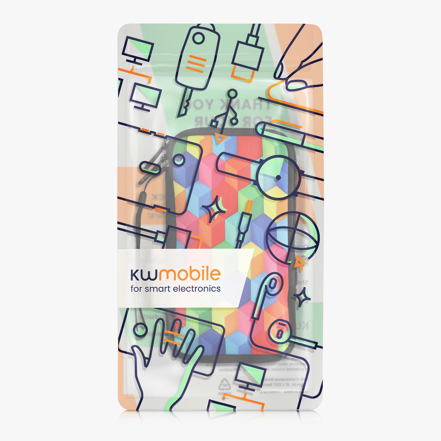 Phone Pouch for Smartphones 15.2 x 8.3 cm